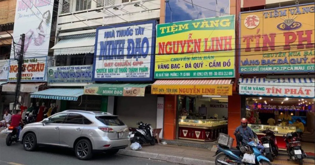 Tiệm vàng Nguyễn Linh Cà Mau