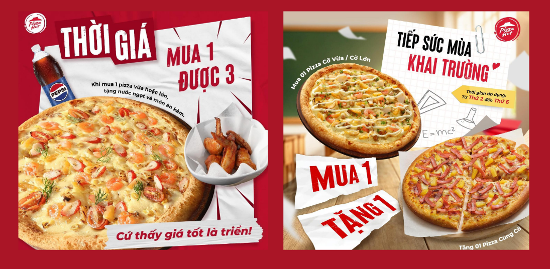 Chương trình khuyến Mãi Pizza Hut Cà Mau mới nhất