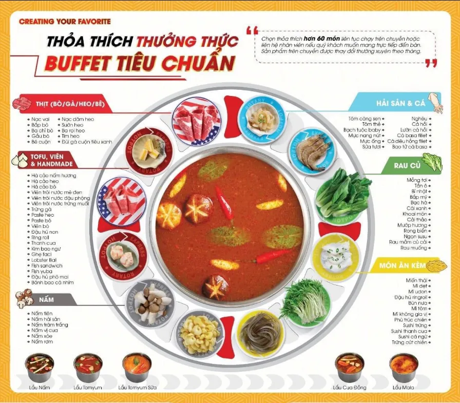 Menu Kichi Kichi Cà Mau cập nhật mới nhất