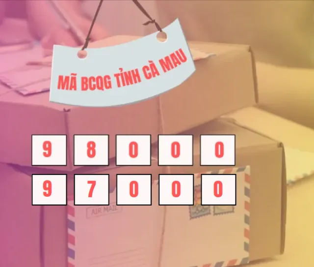 Mã bưu chính quốc gia tỉnh Cà Mau sau sáp nhập là gì?