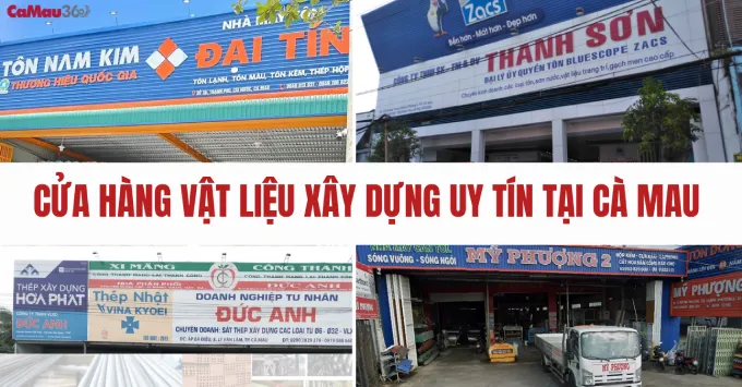 Top 5 cửa hàng vật liệu xây dựng uy tín tại Cà Mau năm 2026