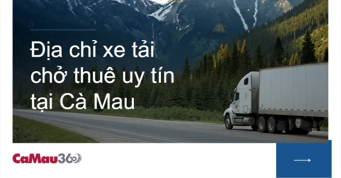 Lưu ngay địa chỉ xe tải chở thuê Cà Mau giá rẻ, uy tín 2026
