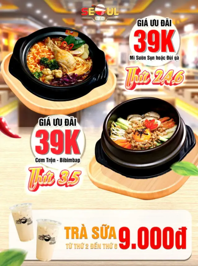Chương trình ưu đãi tại Mì Cay SEOUL Cà Mau mới nhất