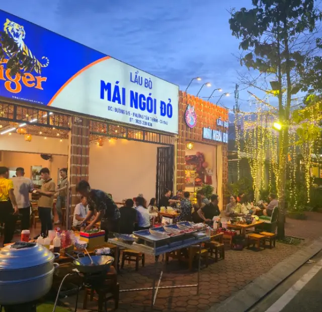 Lẩu bò Mái Ngói Đỏ Cà Mau