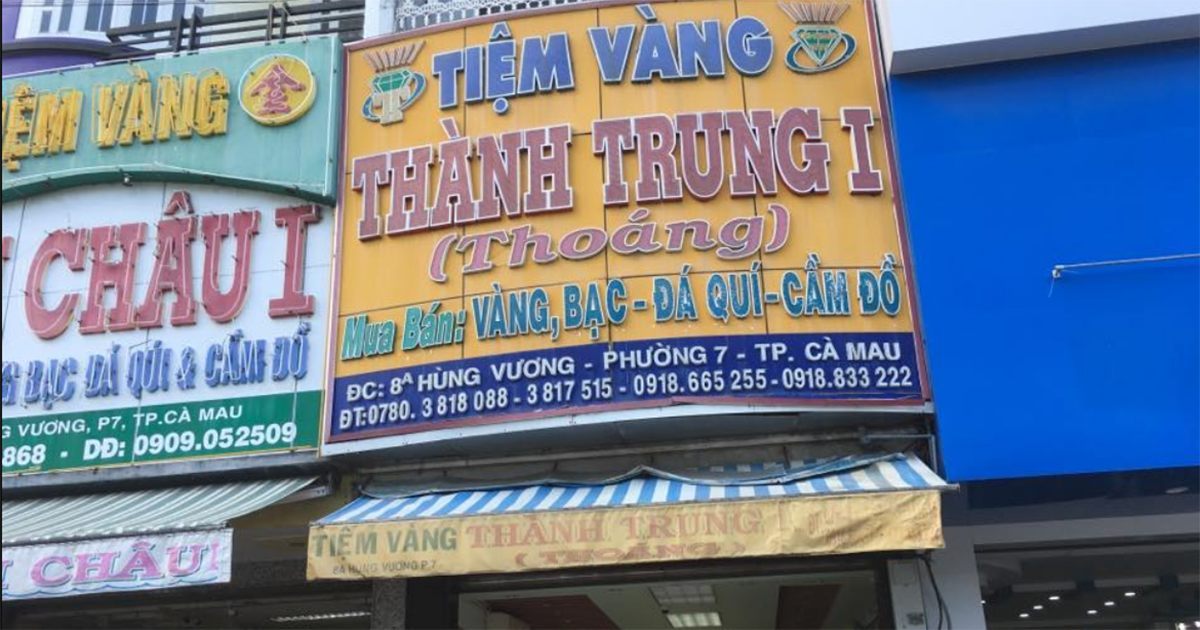 Tiệm vàng Thành Trung Cà Mau